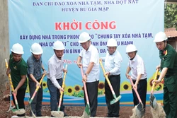 Xây dựng nhiều nhà mới tại huyện biên giới Bù Gia Mập