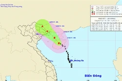 Bão số 1 qua đảo Hải Nam, chiều tối nay Đông Bắc Bộ mưa lớn